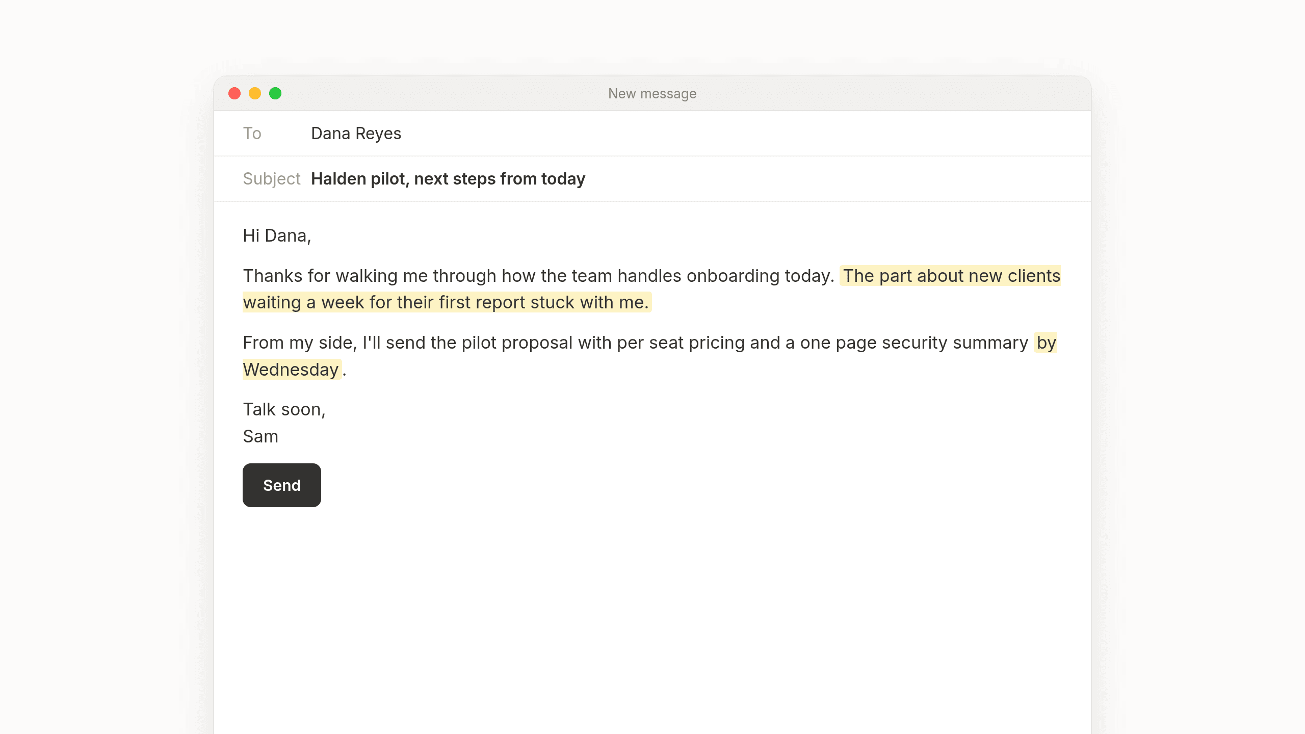 Follow-up email after a meeting or sales call: templates that still sound like you
